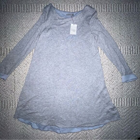 NWT Dalia Comfy Gray Longsleeve Dress - Sz M - Picture 6 of 12